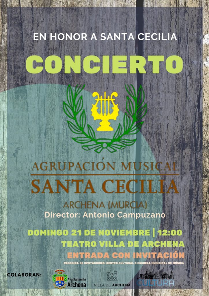 Cartel Concierto Santa Cecilia 2021